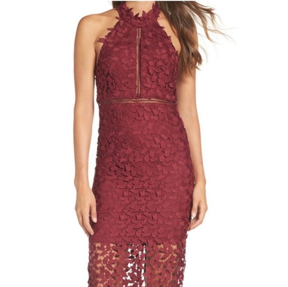 bardot halter dress